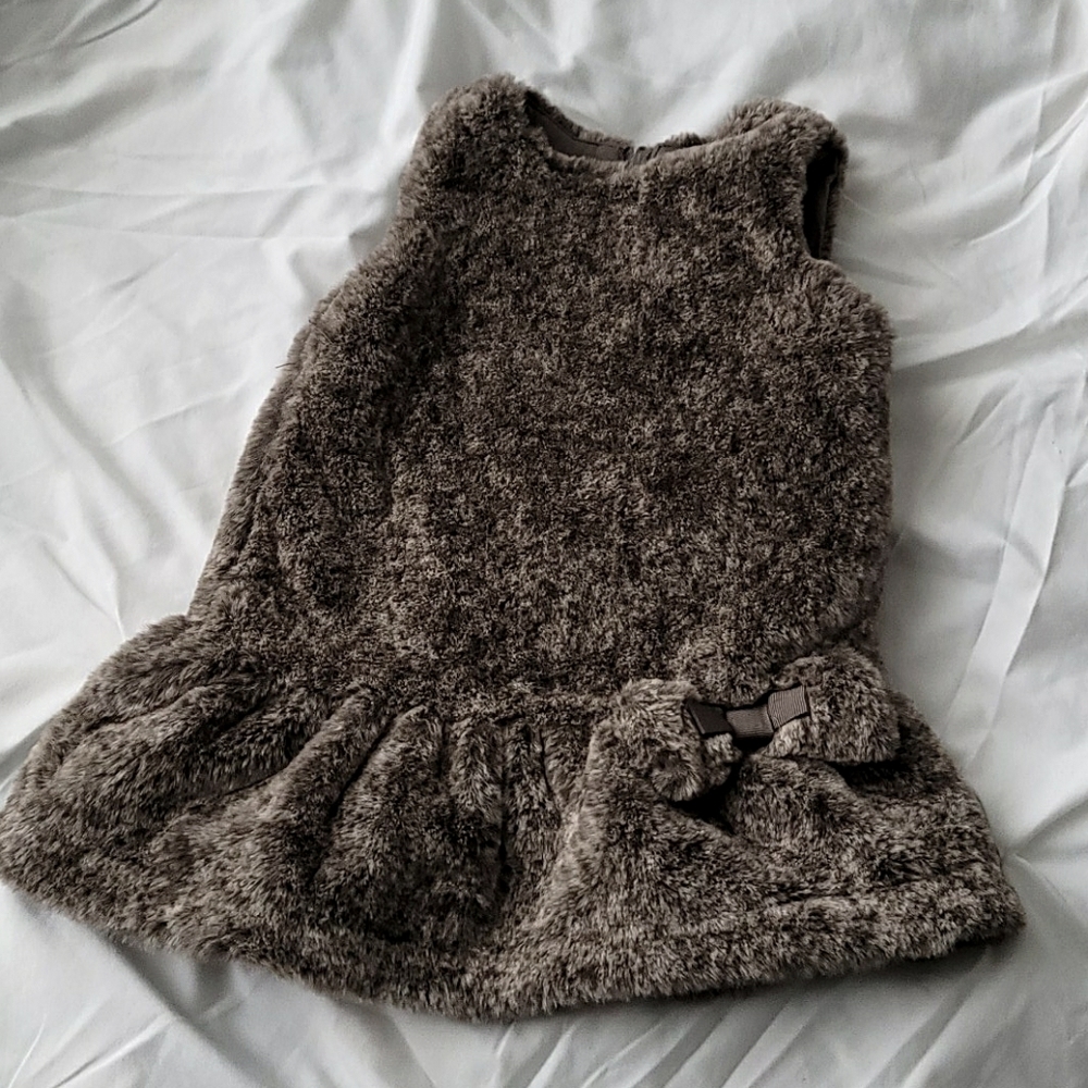 Lili Gaufrette Faux Fur Dress